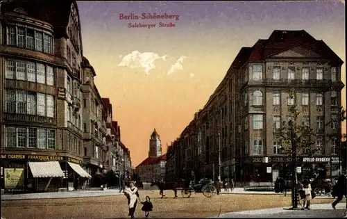 Ak Berlin Schöneberg, Salzburger Straße, Zigarrenhandlung