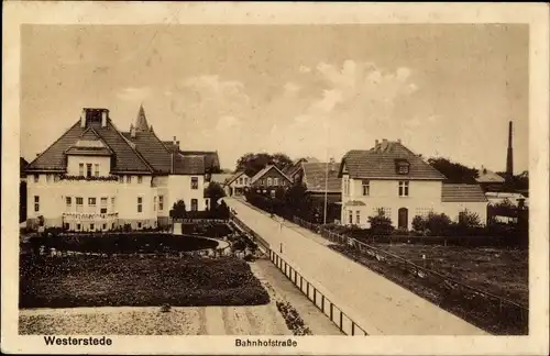 Ak Westerstede im Kreis Ammerland, Bahnhofstraße