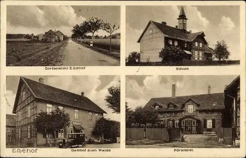 Ak Essehof Lehre Niedersachsen, Gasthof zum Walde, Schule, Försterei