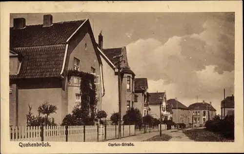 Ak Quakenbrück in Niedersachsen, Gartenstraße