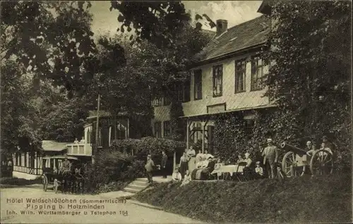 Ak Pipping Holzminden im Weserbergland, Hotel Waldschlösschen