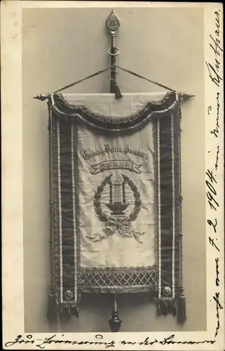 Ak Gesang-Verein Posthorn, gegründet am 21.11.1896, Fahnenweihe 1904