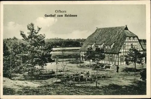 Ak Gifhorn in Niedersachsen, Gasthof zum Heidesee