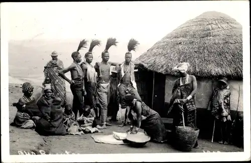 Ak Winkle Spruit Winklespruit Südafrika, Afrikanische Dorfbewohner