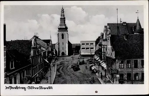 Ak Tschernjachowsk Insterburg Ostpreußen, Alter Markt, Kirche