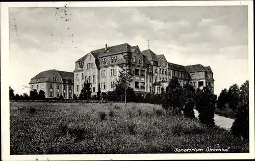 Ak Gryfów Śląski Greiffenberg Schlesien, Sanatorium Birkenhof