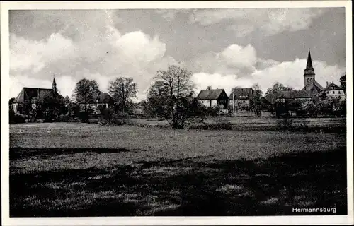 Ak Hermannsburg Südheide in der Lüneburger Heide, Teilansicht