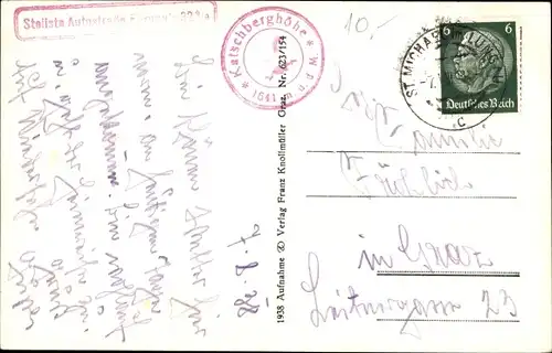 Ak Kärnten in Österreich, Alpengasthof Katschberghöhe