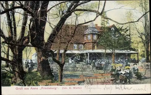 Ak Atens Nordenham im Oldenburger Land, Gastwirtschaft Friedeburg, Inh. E. Miethe