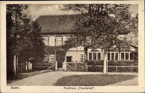 Ak Bad Iburg am Teutoburger Wald, Forsthaus Freudental