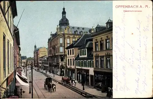 Ak Offenbach am Main Hessen, Frankfurterstraße