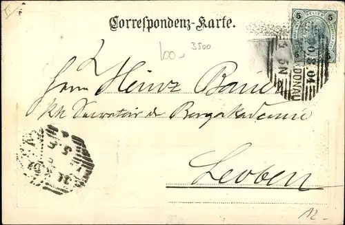 Präge Wappen Passepartout Ak Krems an der Donau in Niederösterreich, Totale der Ortschaft