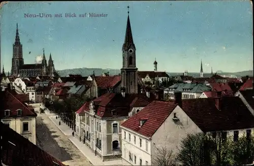 Ak Neu Ulm in Schwaben, Blick auf Münster