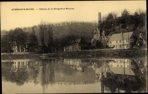 Ak Anhée Wallonien Namur, Chateau de la Molignee et Moulins