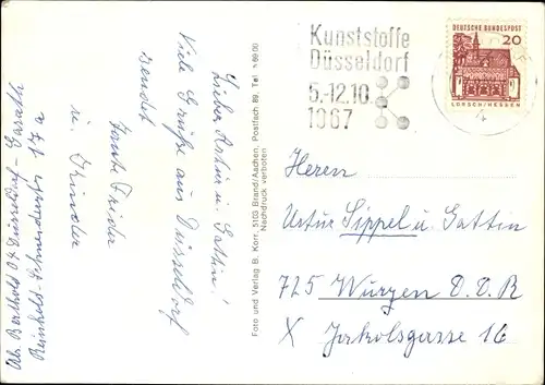 Ak Garath Düsseldorf am Rhein, Hochhäuser