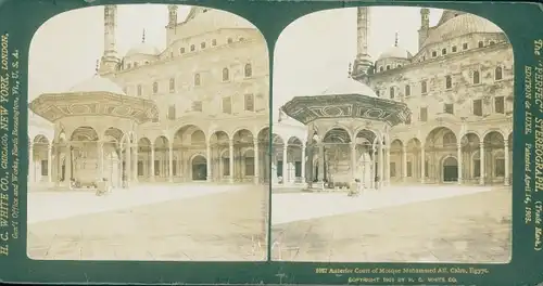Stereo Foto Cairo Kairo Ägypten, Moschee Muhammad Ali