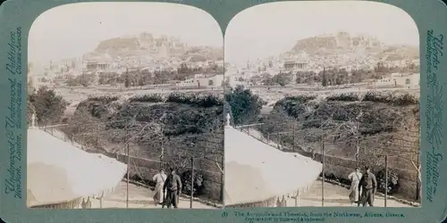 Stereo Foto Athen Griechenland, Akropolis, Theseion