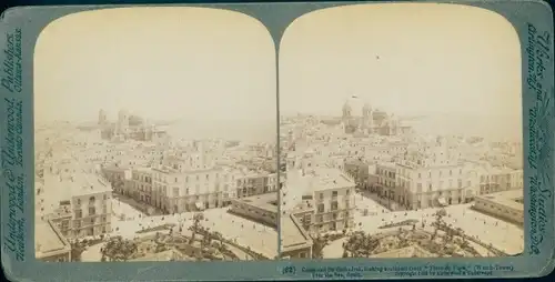 Stereo Foto Cádiz Andalusien Spanien, Kathedrale, Panorama