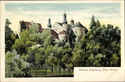 Ak Tittling im Dreiburgenland Niederbayern, Schloss Engelburg