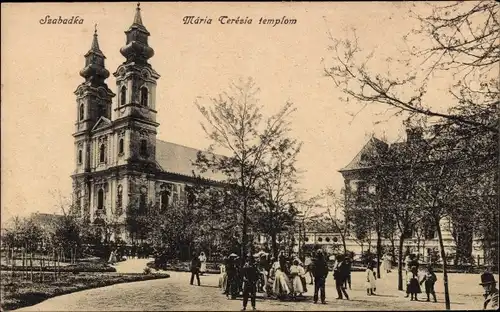 Ak Szabadka Subotica Serbien, Maria-Teresia-templom