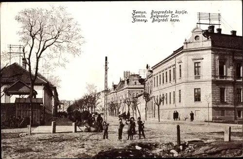 Ak Zemun Semlin Beograd Belgrad Serbien, Belgrader Tor