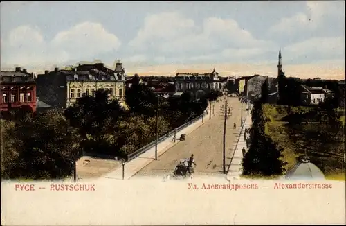 Ak Rustschuk Russe Bulgarien, Alexanderstraße