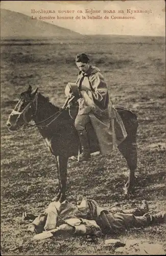 Ak Kumanowo Kumanovo Mazedonien, Die letzte Ehre der Schlacht