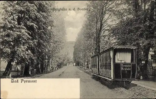 Ak Bad Pyrmont in Niedersachsen, Bergbahn, Bomberg