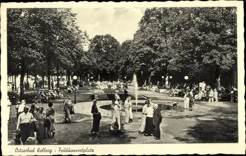 Ak Kołobrzeg Ostseebad Kolberg Pommern, Frühkonzertplatz