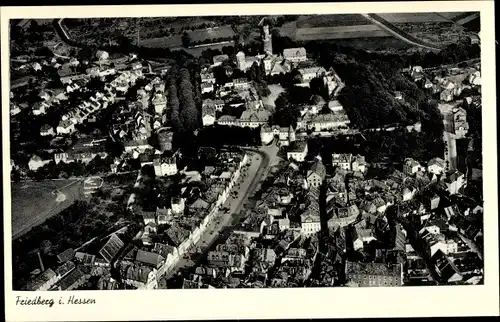 Ak Friedberg in Hessen, Luftaufnahme