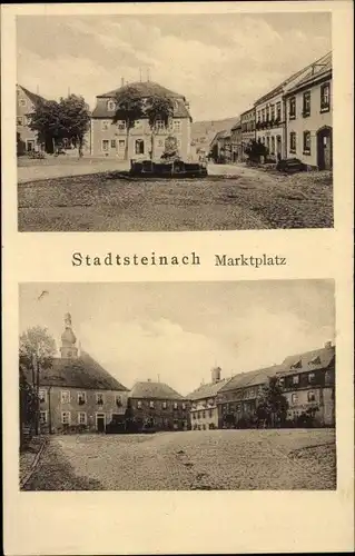 Ak Stadtsteinach Oberfranken, Marktplatz