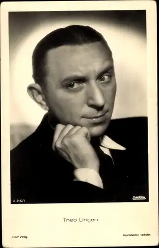 Ak Schauspieler Theo Lingen, Portrait