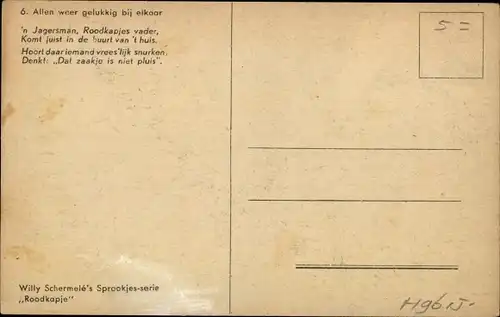 Künstler Ak Schermele, Willy, Märchen, Gebrüder Grimm, Rotkäppchen