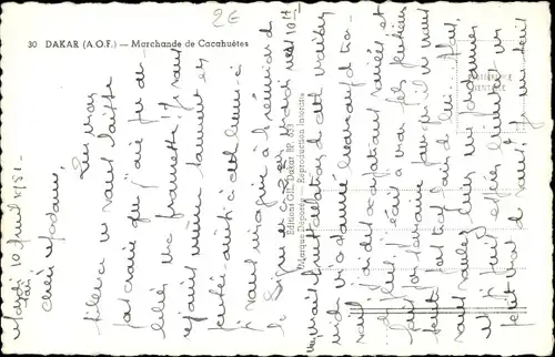 Ak Senegal, Marchandes de Cacahuetes, Mutter mit Kind, Porträt, Fahrräder