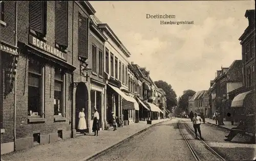 Ak Doetinchem Gelderland, Hamburgerstraat, Boekhandel