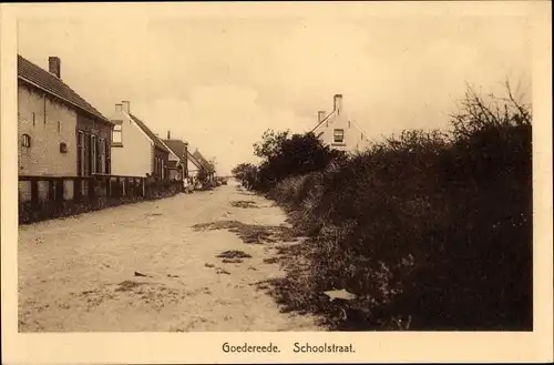 Ak Goedereede Südholland, Schoolstraat