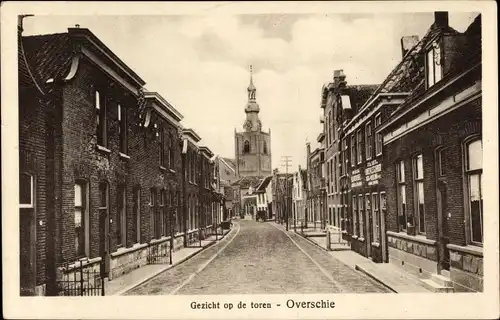 Ak Overschie Rotterdam Südholland, Blick auf den Turm