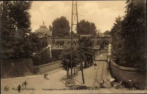 Ak Brüssel Laeken, Pont, Villa van der Borght