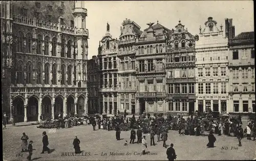 Ak Bruxelles Brüssel, Les Maisons des Corporations