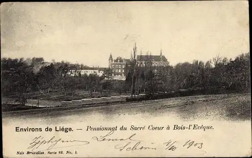 Ak Liège Lüttich Wallonien, Pensionnat du Sacre Coeur a Bois-l'Eveque