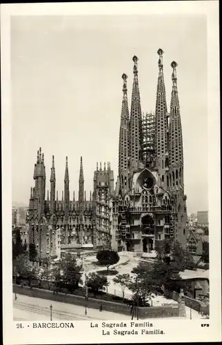 Ak Barcelona Katalonien Spanien, La Sagrada Familia