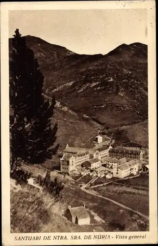 Ak Vall de Nuria Katalonien Spanien, Santuari de Ntra. Sra. de Nuria, Panorama