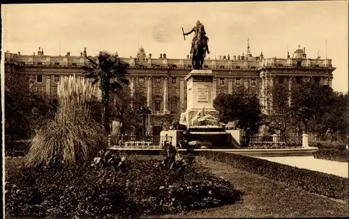 Ak Madrid Spanien, Plaza de Oriente