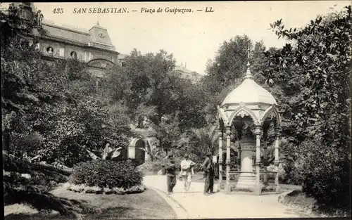 Ak Donostia San Sebastian Baskenland, Plaza de Guipuzcoa