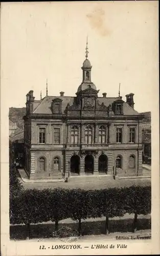 Ak Longuyon Meurthe et Moselle, l'Hotel de Ville