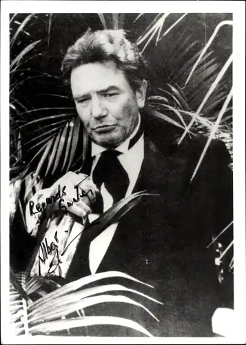 Foto Ak Schauspieler Albert Finney, Portrait, Autogramm