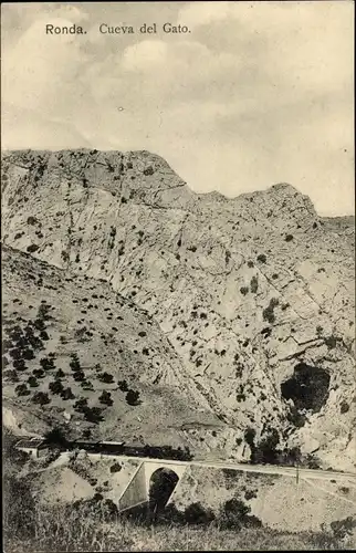 Ak Ronda Andalusien Spanien, Cueva del Gato