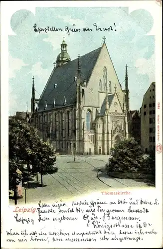 Ak Leipzig in Sachsen, Thomaskirche