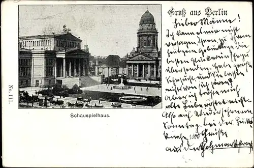 Ak Berlin Mitte, Gendarmenmarkt, Schauspielhaus