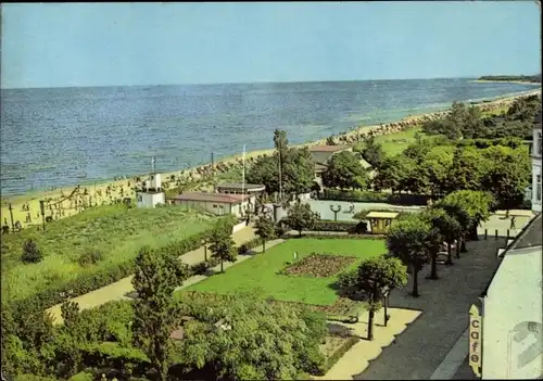 Ak Ostseebad Zinnowitz auf Usedom, Strand, Promenade